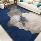 Decorative Expressionism Rug Multi Color Steampunk Area Carpet Polypropylene Pet Friendly Machine Wash Anti-Slip Backing Rug for Home Royal Blue Clearhalo 'Area Rug' 'Rug' 2170904