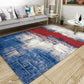 Classical Multicolor Industrial Rug Polyester Abstract Painting Carpet Anti-Slip Backing Machine Washable Stain Resistant Rug for Lounge Blue Clearhalo 'Area Rug' 'Rug' 2170907