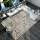 Multi Color Post-Expressionism Rug Polyester Industrial Carpet Machine Washable Non-Slip Backing Stain Resistant Rug for Home Decoration Gray-Yellow Clearhalo 'Area Rug' 'Rug' 2170929