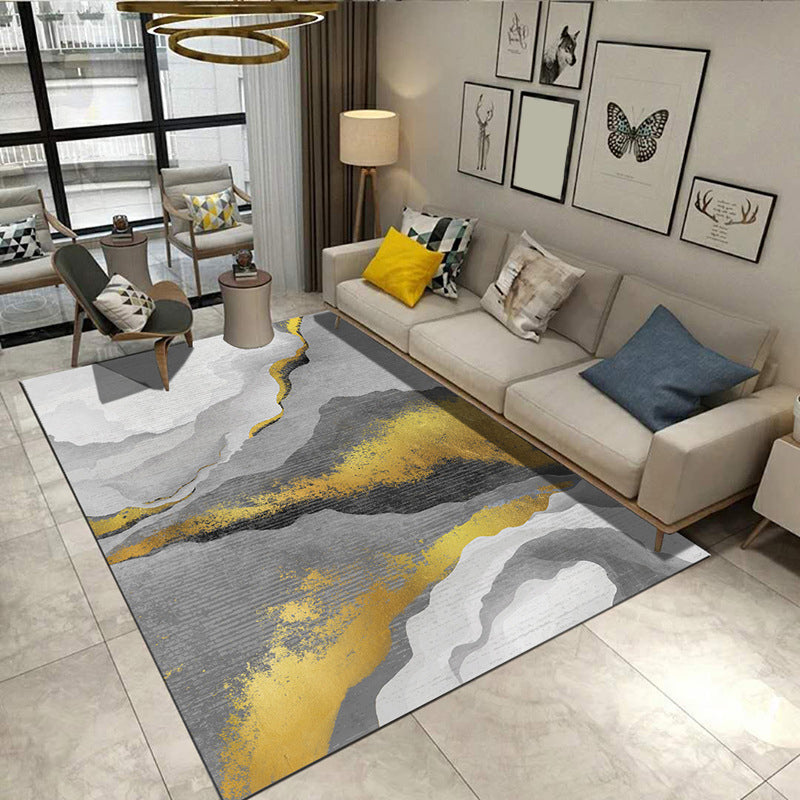 Multi-Color Rusty Surface Rug Synthetics Industrial Area Rug Machine Washable Non-Slip Stain Resistant Rug for Room Decor Gray-Yellow Clearhalo 'Area Rug' 'Rug' 2170953