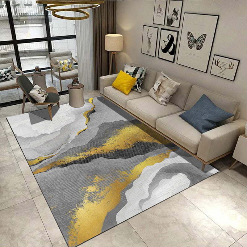 Steampunk Post-Expressionism Rug Multicolor Polypropylene Rug Non-Slip Stain Resistant Pet Friendly Area Carpet for Home Clearhalo 'Area Rug' 'Rug' 2170986