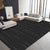 Minimal Multi-Color Plain Rug Polyester Steampunk Rug Washable Stain Resistant Anti-Slip Backing Carpet for Living Room Black Clearhalo 'Area Rug' 'Rug' 2171002