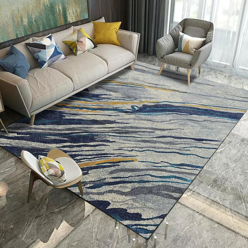 Classical Industrial Style Rug Multicolor Postmodernism Carpet Stain Resistant Pet Friendly Anti-Slip Rug for Room Navy Clearhalo 'Area Rug' 'Rug' 2171029
