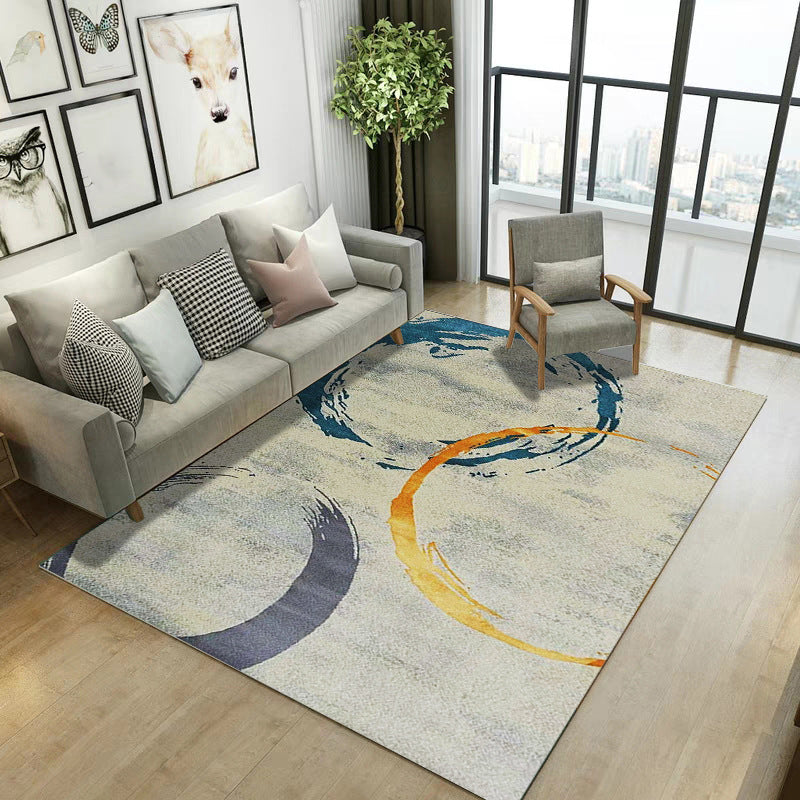 Classical Industrial Style Rug Multicolor Postmodernism Carpet Stain Resistant Pet Friendly Anti-Slip Rug for Room Yellow-Blue Clearhalo 'Area Rug' 'Rug' 2171036