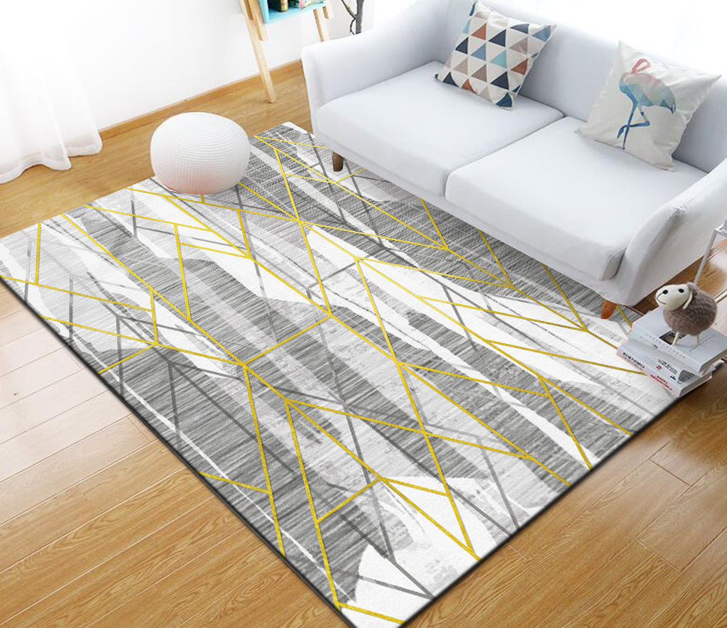 Stylish Multi Colored Industrial Rug Polyester Geometric Rug Pet Friendly Non-Slip Backing Stain Resistant Rug for Home Decor Clearhalo 'Area Rug' 'Rug' 2171056