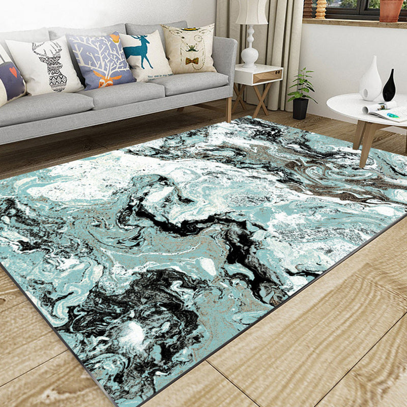 Industrial Style Home Rug Multi-Color Expressionism Carpet Synthetics Anti-Slip Pet Friendly Machine Washable Rug Light Green Clearhalo 'Area Rug' 'Rug' 2171081
