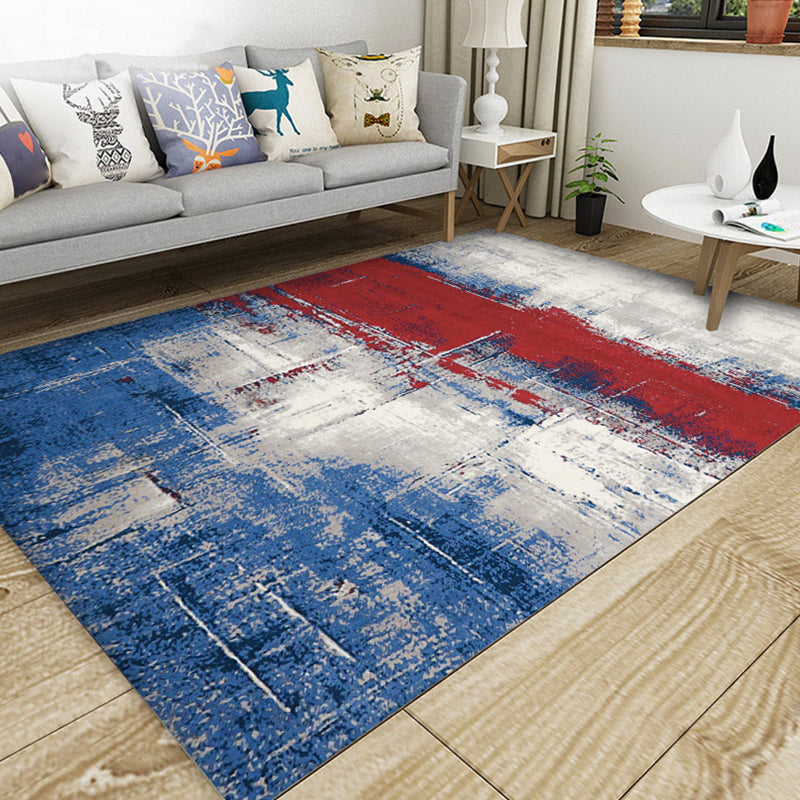Industrial Style Home Rug Multi-Color Expressionism Carpet Synthetics Anti-Slip Pet Friendly Machine Washable Rug Red Clearhalo 'Area Rug' 'Rug' 2171085