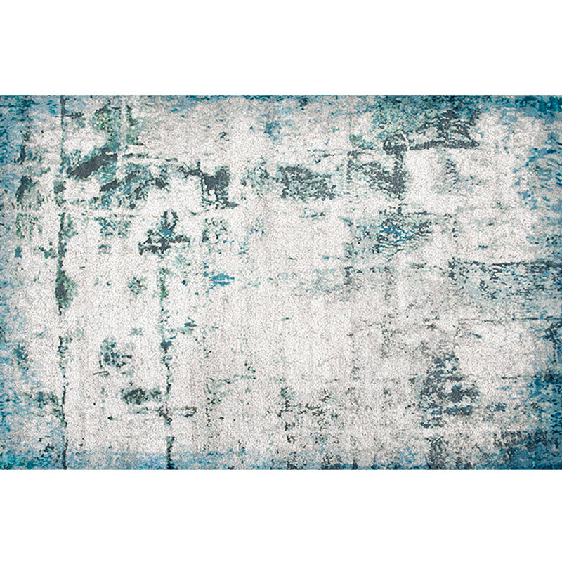 Cyberpunk Rusty Look Rug Multi Color Polypropylene Rug Stain Resistant Non-Slip Washable Area Carpet for Guest Room Lake Green Clearhalo 'Area Rug' 'Rug' 2171106