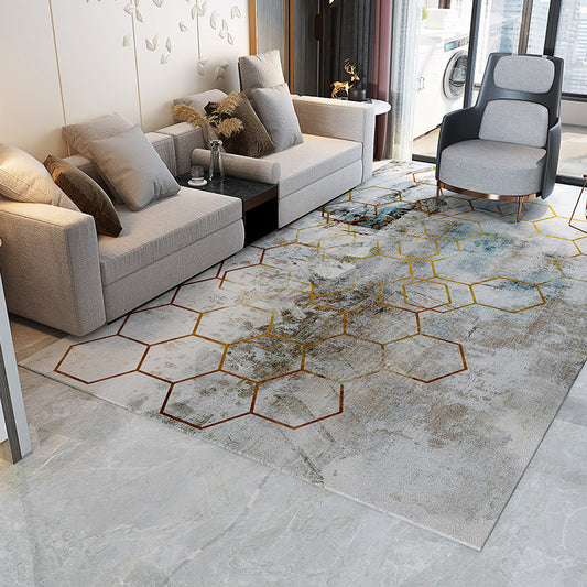 Trendy Abstract Print Rug Multicolor Industrial Rug Polypropylene Machine Washable Stain Resistant Non-Slip Backing Rug for Living Room Clearhalo 'Area Rug' 'Rug' 2171151