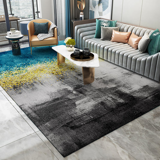 Trendy Abstract Print Rug Multicolor Industrial Rug Polypropylene Machine Washable Stain Resistant Non-Slip Backing Rug for Living Room Clearhalo 'Area Rug' 'Rug' 2171162