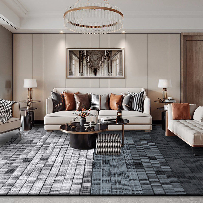 Industrial Plain Rug Multi Color Synthetics Area Carpet Pet Friendly Anti-Slip Machine Washable Rug for Great Room Grey Clearhalo 'Area Rug' 'Rug' 2171166