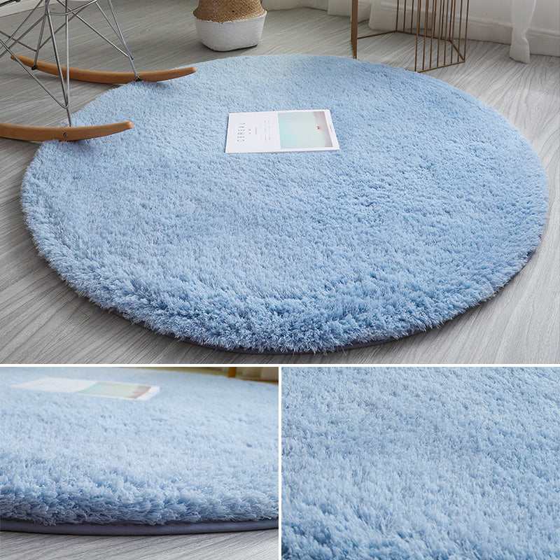 Relaxing Plain Rug Multi Colored Faux Wool Carpet Machine Washable Non-Slip Rug for Bedroom Clearhalo 'Area Rug' 'Casual' 'Rugs' Rug' 2171195