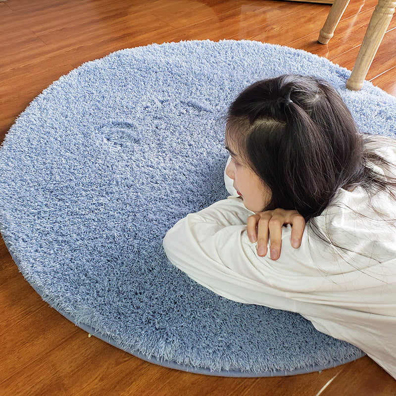 Cozy Plain Rug Multi-Color Minimalist Carpet Synthetic Wool Pet-Friendly Non-Slip Backing Rug for Girls Room Clearhalo 'Area Rug' 'Casual' 'Rugs' Rug' 2171212