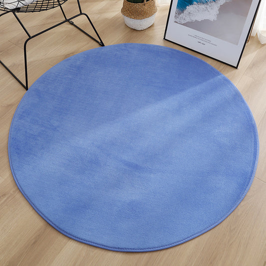 Soft Multi Color Casual Rug Synthetics Solid Color Carpet Machine Washable Non-Slip Backing Pet Friendly Rug for Sitting Room Dark Blue Clearhalo 'Area Rug' 'Casual' 'Rugs' Rug' 2171231
