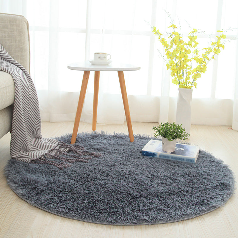 Natural Simple Rug Multi-Color Plain Rug Easy Care Machine Wash Area Carpet for Bedroom Grey Clearhalo 'Area Rug' 'Casual' 'Rugs' Rug' 2171271