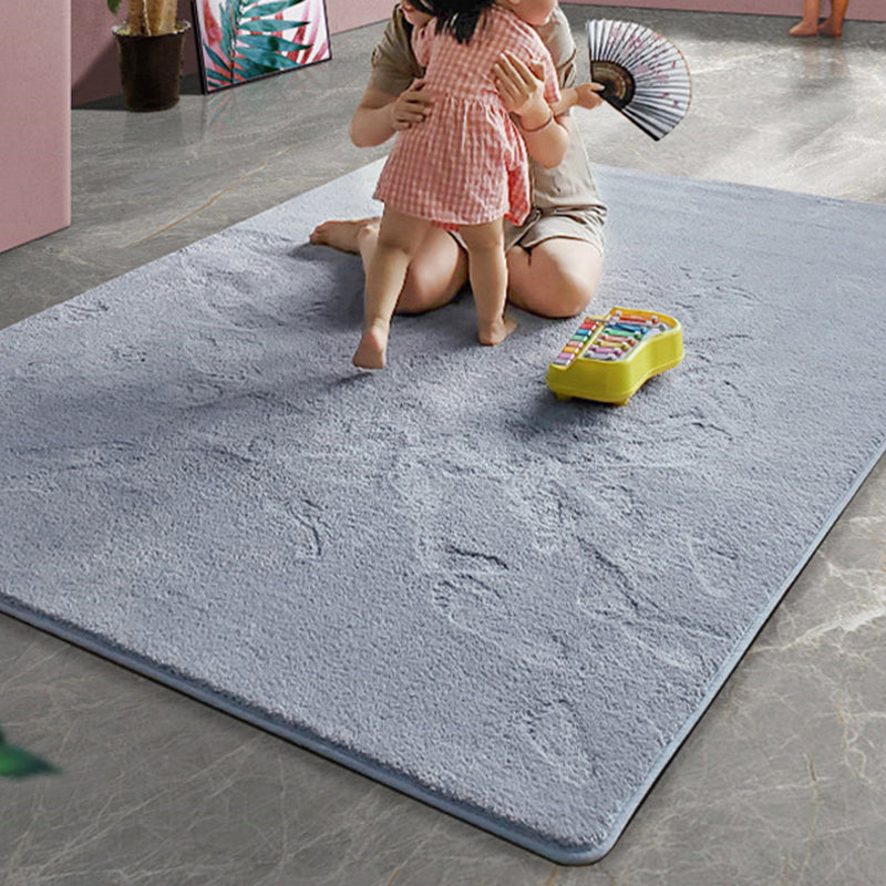 Casual Plain Rug Multi-Color Artificial Wool Carpet Washable Anti-Slip Rug for Great Room Clearhalo 'Area Rug' 'Casual' 'Rugs' Rug' 2171309