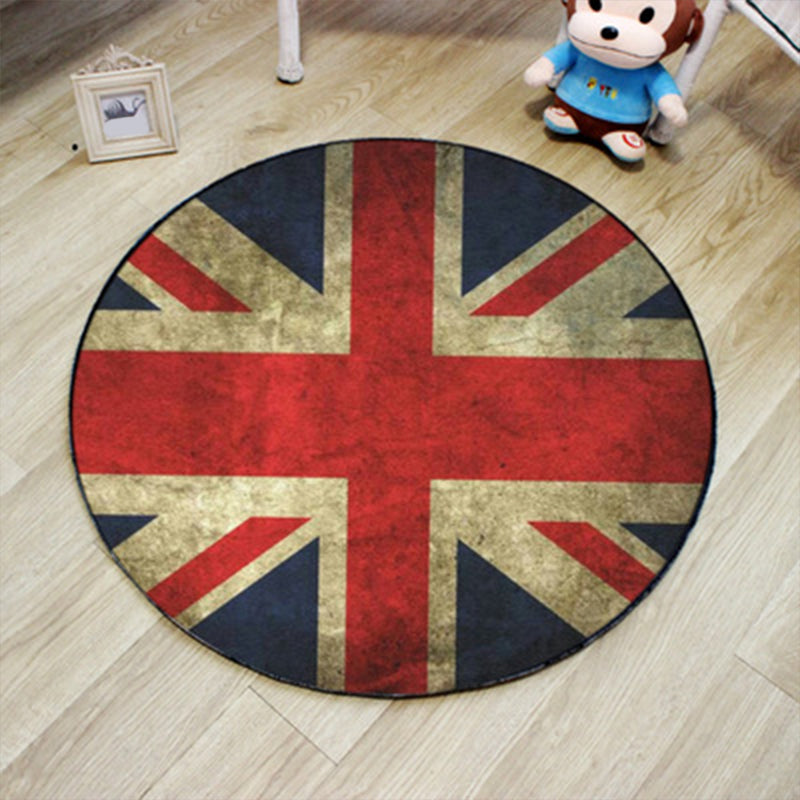 Novelty 3D Digital Printing Rug Multi Colored Cartoon Carpet Polypropylene Stain Resistant Machine Washable Non-Slip Rug for Bedroom Red-Blue Clearhalo 'Area Rug' 'Rug' 2171337