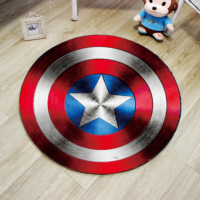Novelty 3D Digital Printing Rug Multi Colored Cartoon Carpet Polypropylene Stain Resistant Machine Washable Non-Slip Rug for Bedroom Red Clearhalo 'Area Rug' 'Rug' 2171345
