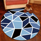 Novelty Geometry Animal Patterned Rug Multi-Colored Synthetics Rug Machine Washable Non-Slip Backing Stain Resistant Carpet for Room Blue-Black Clearhalo 'Area Rug' 'Rug' 2171361