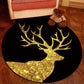 Novelty Geometry Animal Patterned Rug Multi-Colored Synthetics Rug Machine Washable Non-Slip Backing Stain Resistant Carpet for Room Gold Clearhalo 'Area Rug' 'Rug' 2171366