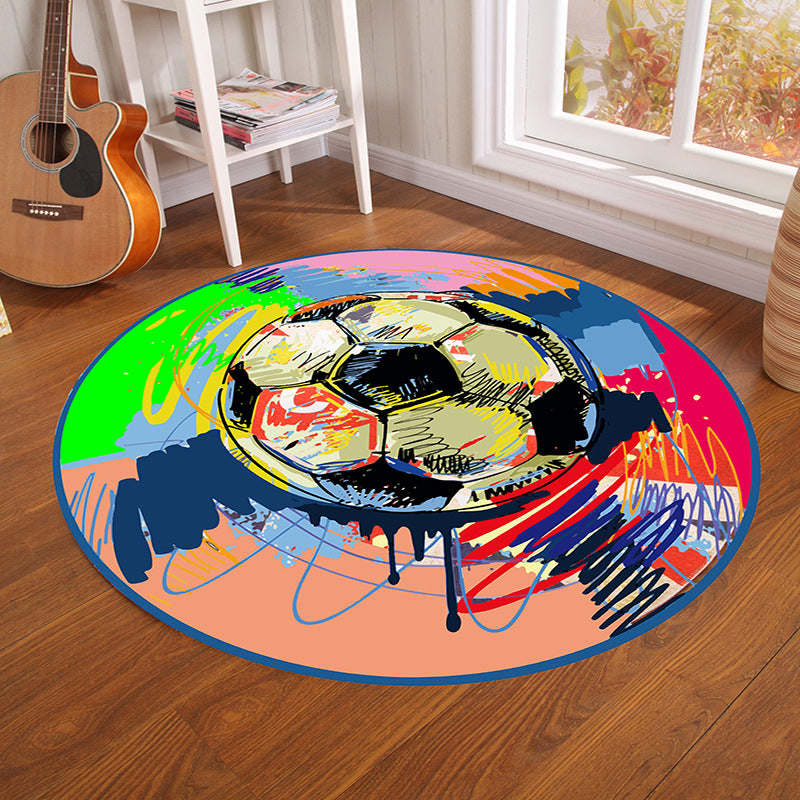Multi-Color Visual Deception Rug Polyester Novelty Carpet Washable Anti-Slip Pet Friendly Rug for Boys Room Pink Clearhalo 'Area Rug' 'Rug' 2171441