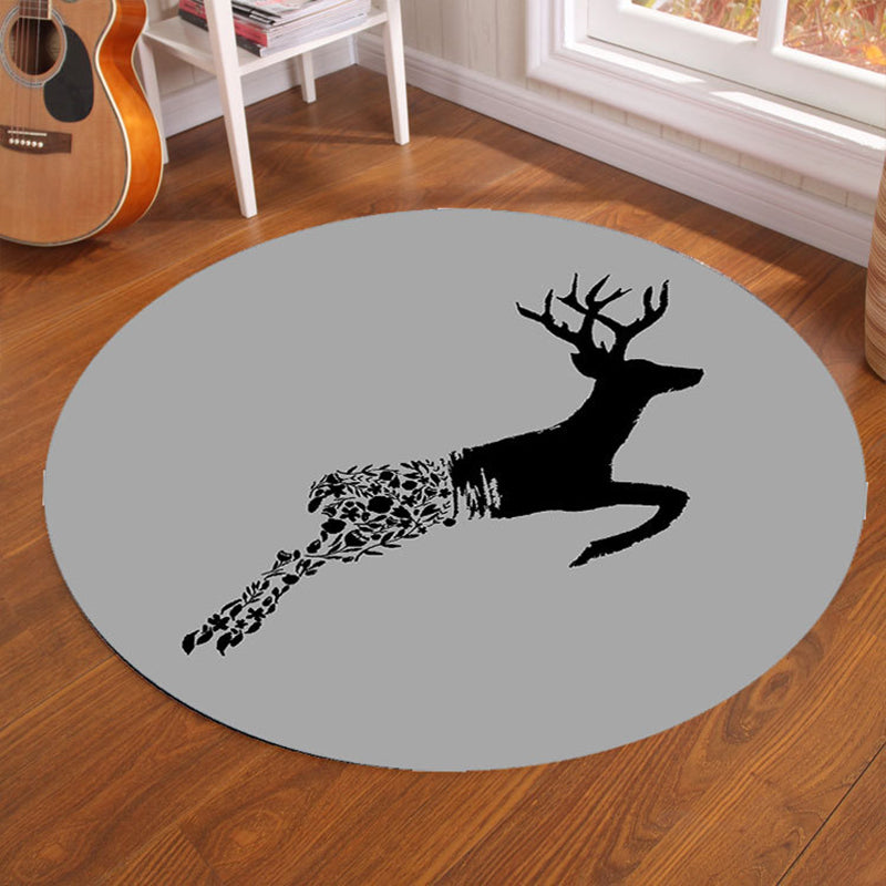 Multi-Color Visual Deception Rug Polyester Novelty Carpet Washable Anti-Slip Pet Friendly Rug for Boys Room Light Gray Clearhalo 'Area Rug' 'Rug' 2171443