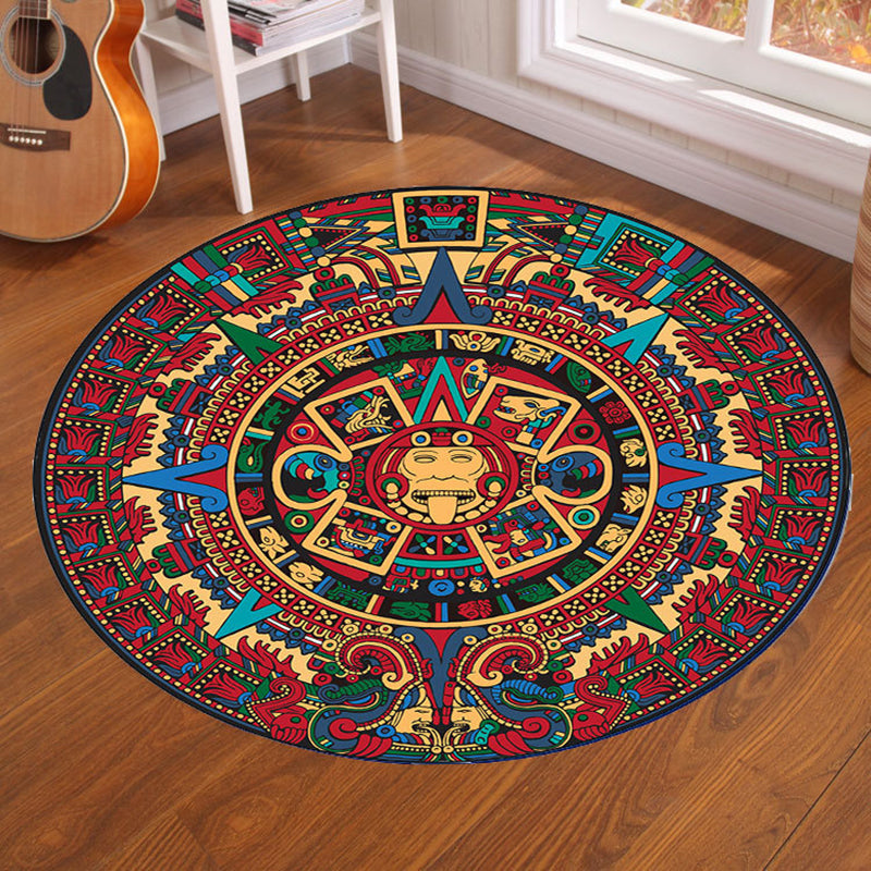 Multi-Color Visual Deception Rug Polyester Novelty Carpet Washable Anti-Slip Pet Friendly Rug for Boys Room Red Clearhalo 'Area Rug' 'Rug' 2171444