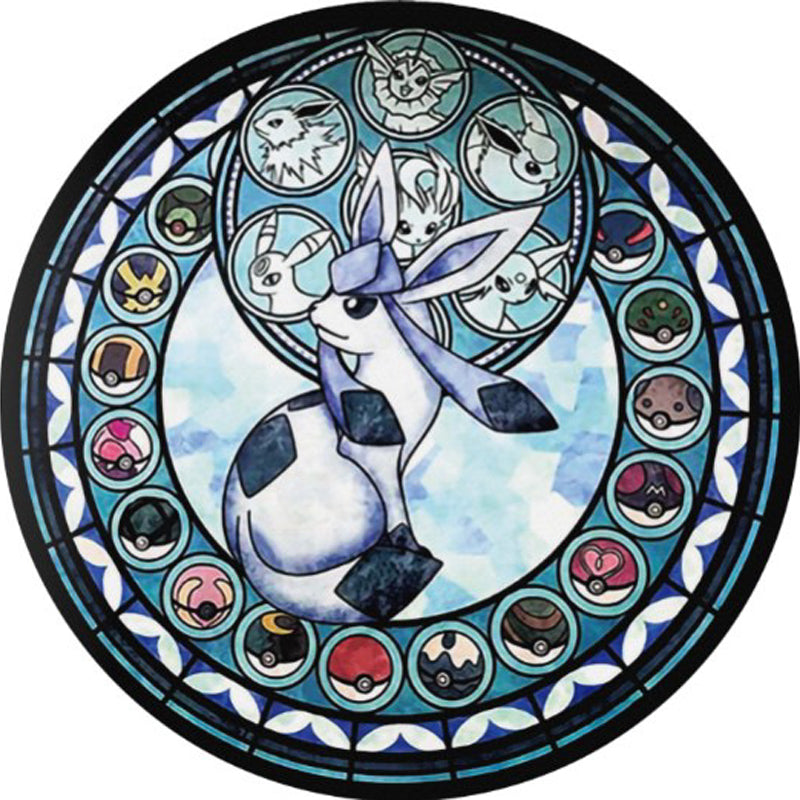 Modern 3D Anime Patterned Rug Multi Colored Polypropylene Rug Non-Slip Backing Machine Washable Pet Friendly Carpet for Kids Room Light Blue Clearhalo 'Area Rug' 'Rug' 2171466