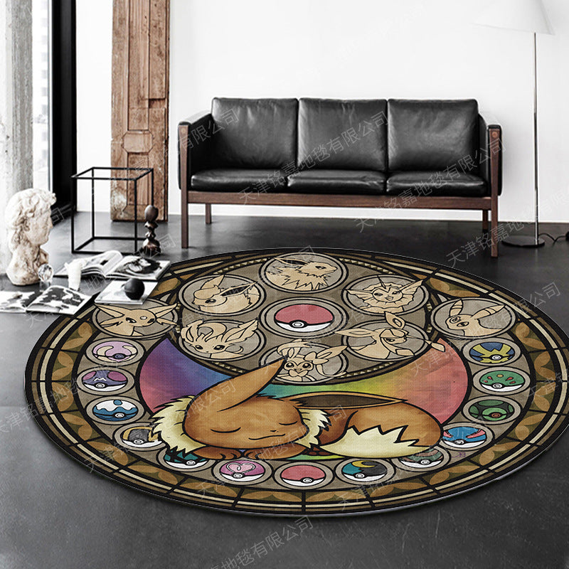 Modern 3D Anime Patterned Rug Multi Colored Polypropylene Rug Non-Slip Backing Machine Washable Pet Friendly Carpet for Kids Room Clearhalo 'Area Rug' 'Rug' 2171470