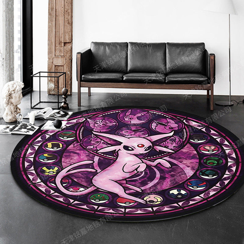 Modern 3D Anime Patterned Rug Multi Colored Polypropylene Rug Non-Slip Backing Machine Washable Pet Friendly Carpet for Kids Room Clearhalo 'Area Rug' 'Rug' 2171479