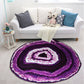 Nordic Tree Annual Rings Rug Multi-Colored Polyester Carpet Non-Slip Stain Resistant Pet Friendly Rug for Sitting Room Dark Purple Clearhalo 'Area Rug' 'Rug' 2171504