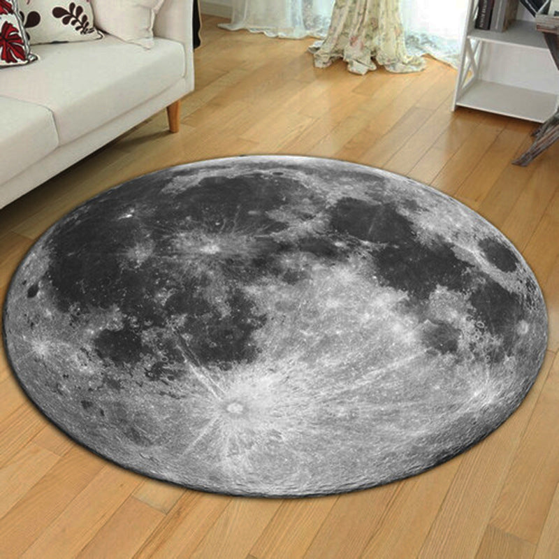 Funky 3D Optical Illusions Rug Multi Colored Synthetics Carpet Pet Friendly Washable Non-Slip Backing Rug for Home Decor Grey Clearhalo 'Area Rug' 'Rug' 2171532
