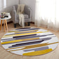 Funky 3D Optical Illusions Rug Multi Colored Synthetics Carpet Pet Friendly Washable Non-Slip Backing Rug for Home Decor Gray-Yellow Clearhalo 'Area Rug' 'Rug' 2171537