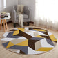 Funky 3D Optical Illusions Rug Multi Colored Synthetics Carpet Pet Friendly Washable Non-Slip Backing Rug for Home Decor Yellow-Brown Clearhalo 'Area Rug' 'Rug' 2171545