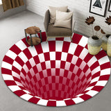 Funny Novelty Rug Multicolor Visual Deception Spiral Trap Rug Non-Slip Washable Pet Friendly Rug for Room Clearhalo 'Area Rug' 'Rug' 2171600