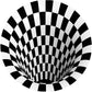 Classic 3D Illusion Trap Rug Black and White Modern Carpet Polypropylene Anti-Slip Washable Stain Resistant Rug for Bedroom Black-White Design 9 Clearhalo 'Area Rug' 'Rug' 2171606