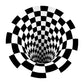 Classic 3D Illusion Trap Rug Black and White Modern Carpet Polypropylene Anti-Slip Washable Stain Resistant Rug for Bedroom Clearhalo 'Area Rug' 'Rug' 2171612