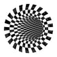 Classic 3D Illusion Trap Rug Black and White Modern Carpet Polypropylene Anti-Slip Washable Stain Resistant Rug for Bedroom Clearhalo 'Area Rug' 'Rug' 2171613