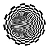 Classic 3D Illusion Trap Rug Black and White Modern Carpet Polypropylene Anti-Slip Washable Stain Resistant Rug for Bedroom Clearhalo 'Area Rug' 'Rug' 2171614