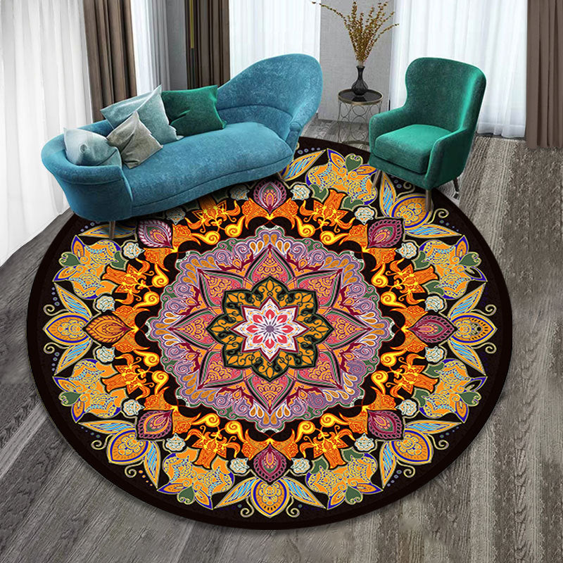 Classy Multicolor Tribal Print Rug Synthetics Bohemian Carpet Non-Slip Pet  Friendly Washable Area Rug for Home Deco - Clearhalo