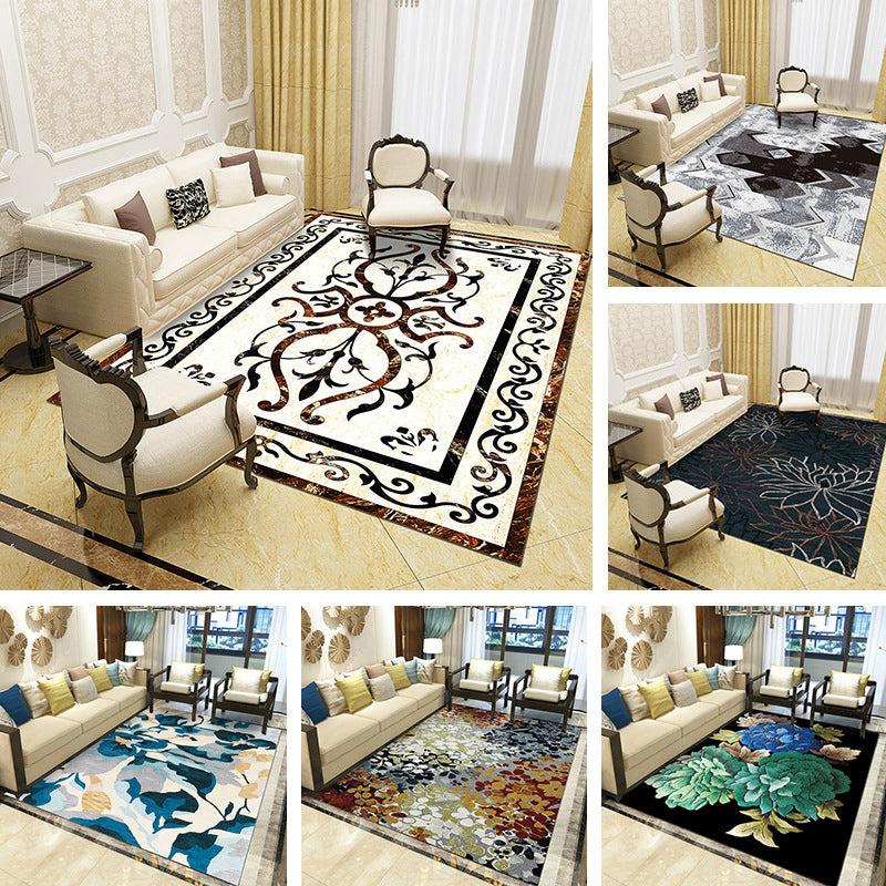 Gorgeous Multi Colored Modern Rug Polyester Flower Blossom Rug Pet Friendly Anti-Slip Stain Resistant Carpet for Home Clearhalo 'Area Rug' 'Modern' 'Rugs' Rug' 2171808