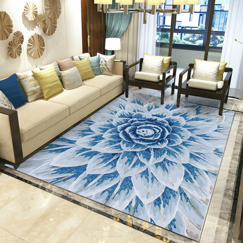 Gorgeous Multi Colored Modern Rug Polyester Flower Blossom Rug Pet Friendly Anti-Slip Stain Resistant Carpet for Home Clearhalo 'Area Rug' 'Modern' 'Rugs' Rug' 2171827