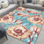 Glam Nordic Area Rug Multi-Colored Plant Carpet Stain Resistant Washable Anti-Slip Backing Rug for Sitting Room Light Blue-Yellow Clearhalo 'Area Rug' 'Modern' 'Rugs' Rug' 2171828