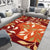 Glam Nordic Area Rug Multi-Colored Plant Carpet Stain Resistant Washable Anti-Slip Backing Rug for Sitting Room Yellow-Red Clearhalo 'Area Rug' 'Modern' 'Rugs' Rug' 2171844