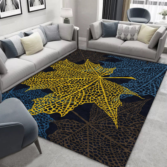 Glam Nordic Area Rug Multi-Colored Plant Carpet Stain Resistant Washable Anti-Slip Backing Rug for Sitting Room Coffee Clearhalo 'Area Rug' 'Modern' 'Rugs' Rug' 2171846