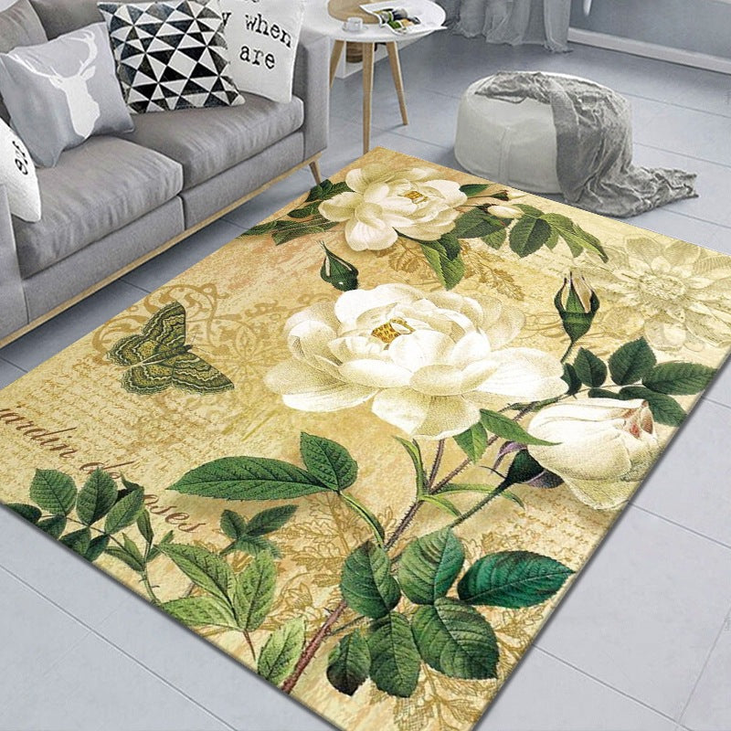 Pretty 3D Flower Indoor Rug Multi Color Modern Carpet Polypropylene Washable Non-Slip Backing Stain Resistant Rug for Home Clearhalo 'Area Rug' 'Modern' 'Rugs' Rug' 2171881