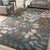 Multi Color Home Rug Contemporary Floral Rug Synthetics Stain Resistant Non-Slip Backing Washable Area Carpet Brown Clearhalo 'Area Rug' 'Modern' 'Rugs' Rug' 2171897