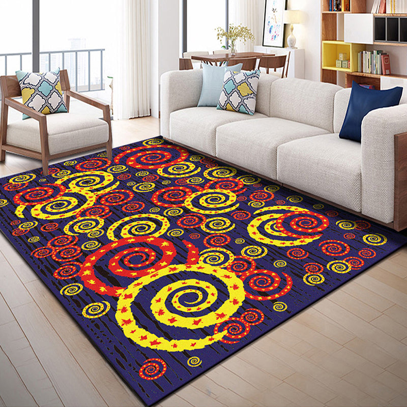 Native American Patterned Rug Multi-Colored Polyester Carpet Machine Washable Pet Friendly Non-Slip Backing Rug for Room Red-Yellow Clearhalo 'Area Rug' 'Modern' 'Rugs' Rug' 2171942