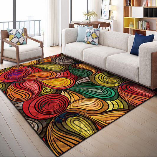 Native American Patterned Rug Multi-Colored Polyester Carpet Machine Washable Pet Friendly Non-Slip Backing Rug for Room Clearhalo 'Area Rug' 'Modern' 'Rugs' Rug' 2171945