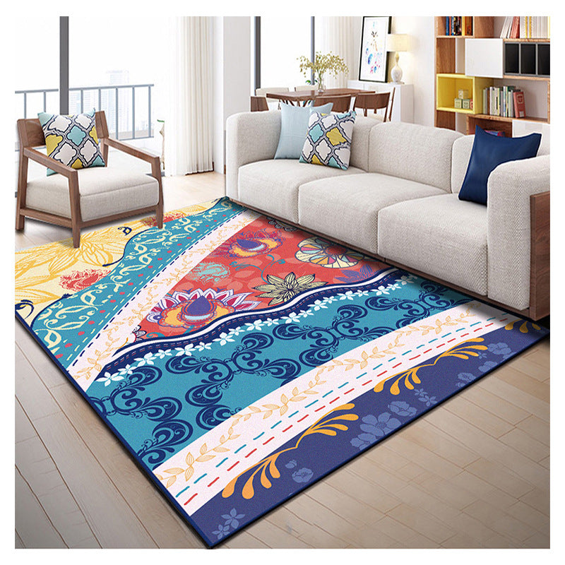 Native American Patterned Rug Multi-Colored Polyester Carpet Machine Washable Pet Friendly Non-Slip Backing Rug for Room Clearhalo 'Area Rug' 'Modern' 'Rugs' Rug' 2171946